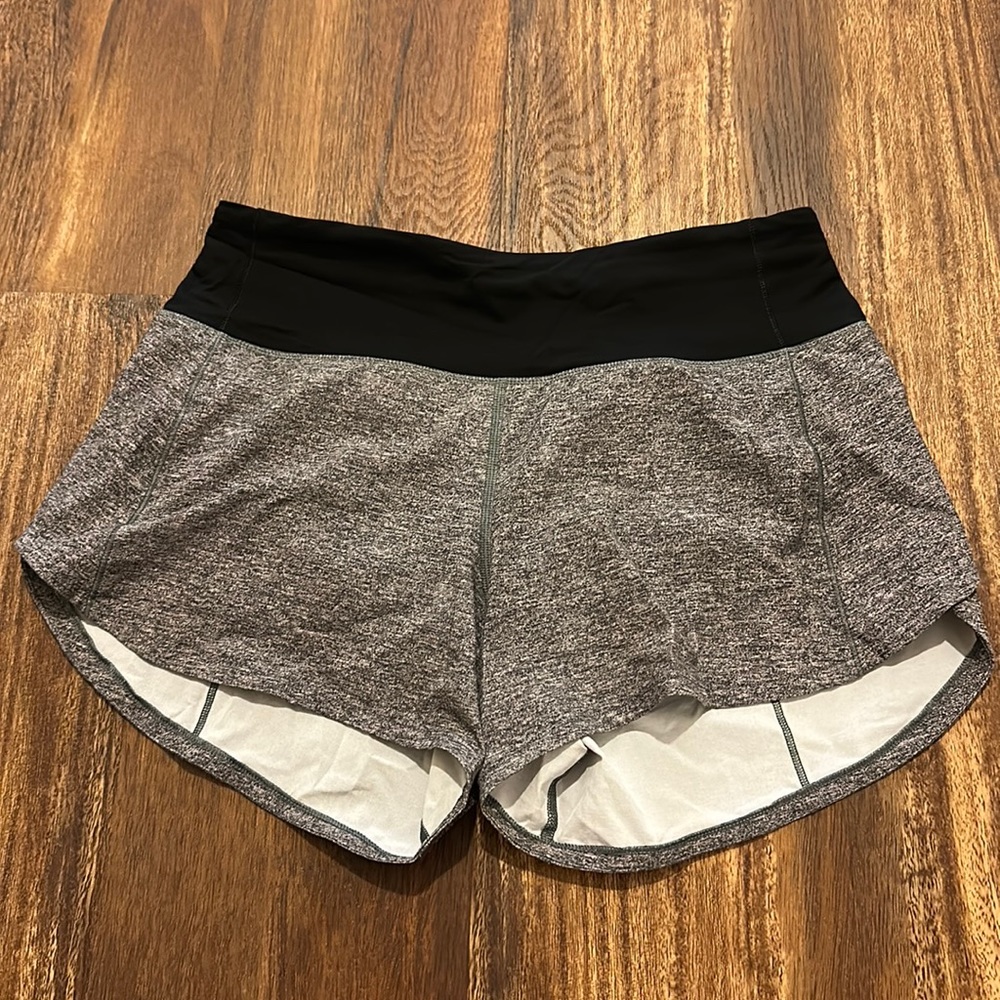 Lululemon speed up shorts.